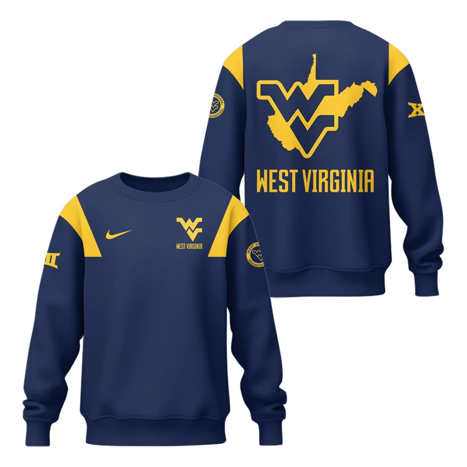 West Virginia Mountaineers Baseball WVU Sweatshirt Baseball Fans Gifts