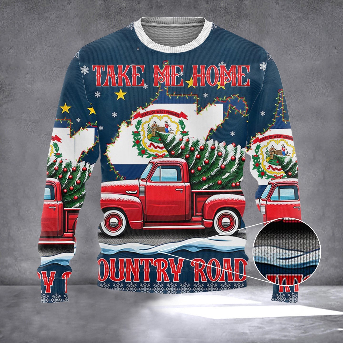 West Virginia Take Me Home Country Roads Christmas Sweater Christmas West Virginia Merch West Virginia Take Me Home Country Roads Christmas Sweater Christmas West Virginia Merch