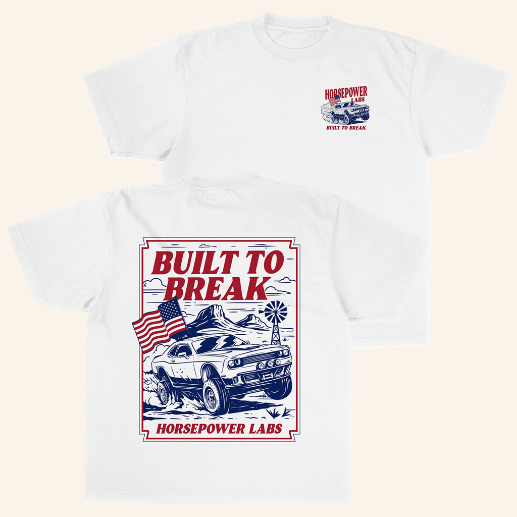Westen Champlin Merch Offroad Hellcat Shirt Built To Break Horsepower Labs T-Shirt Dad Gifts