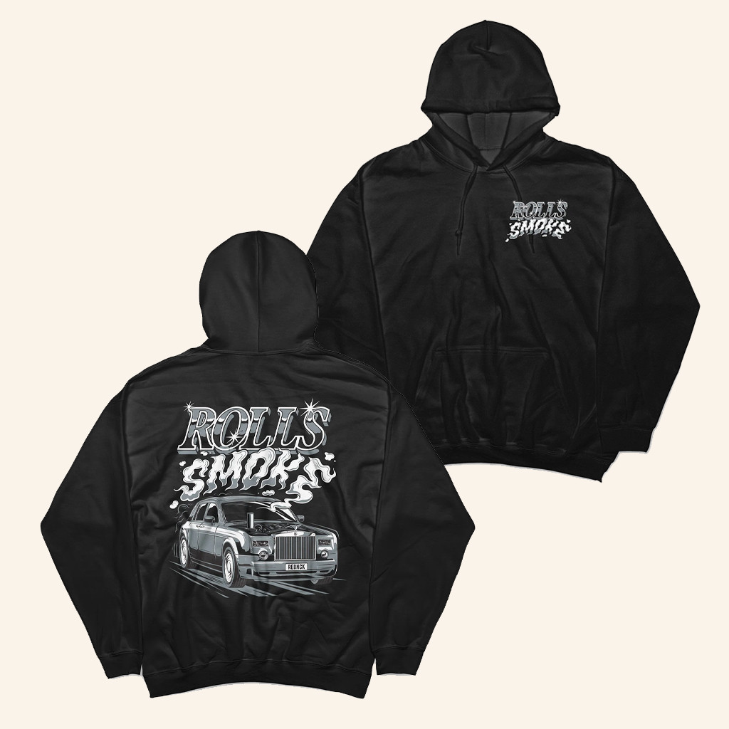 WestenGW Merch Rolls Smoke Black Hoodie Best Gift For Car Lovers