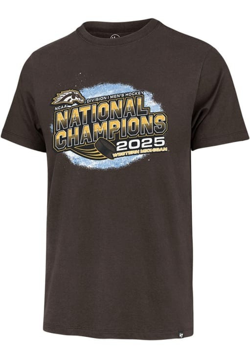 Western Michigan National Championship 2025 Shirt NCAA Ice Hockey Champions Fan Gear Tee
