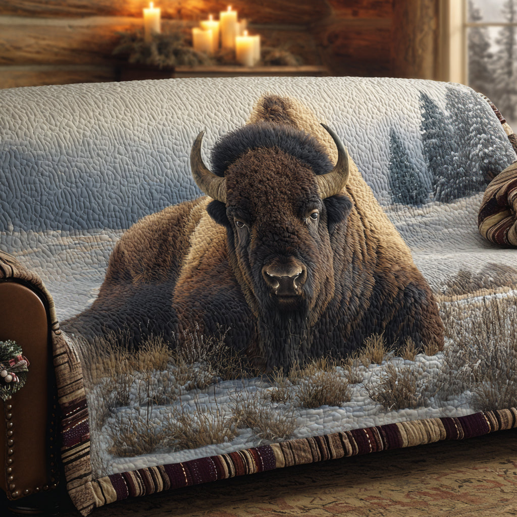 Western Strength Quilted Sofa Cover Sofa Cushion Covers Gifts For Older Couples