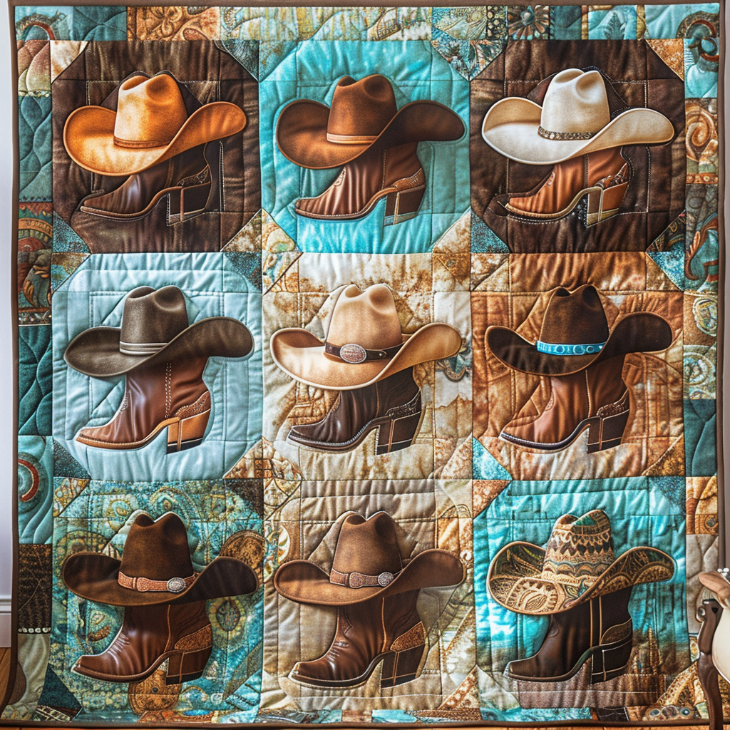 Western Whimsy Quilted Blanket Gift Ideas For Cow Lovers