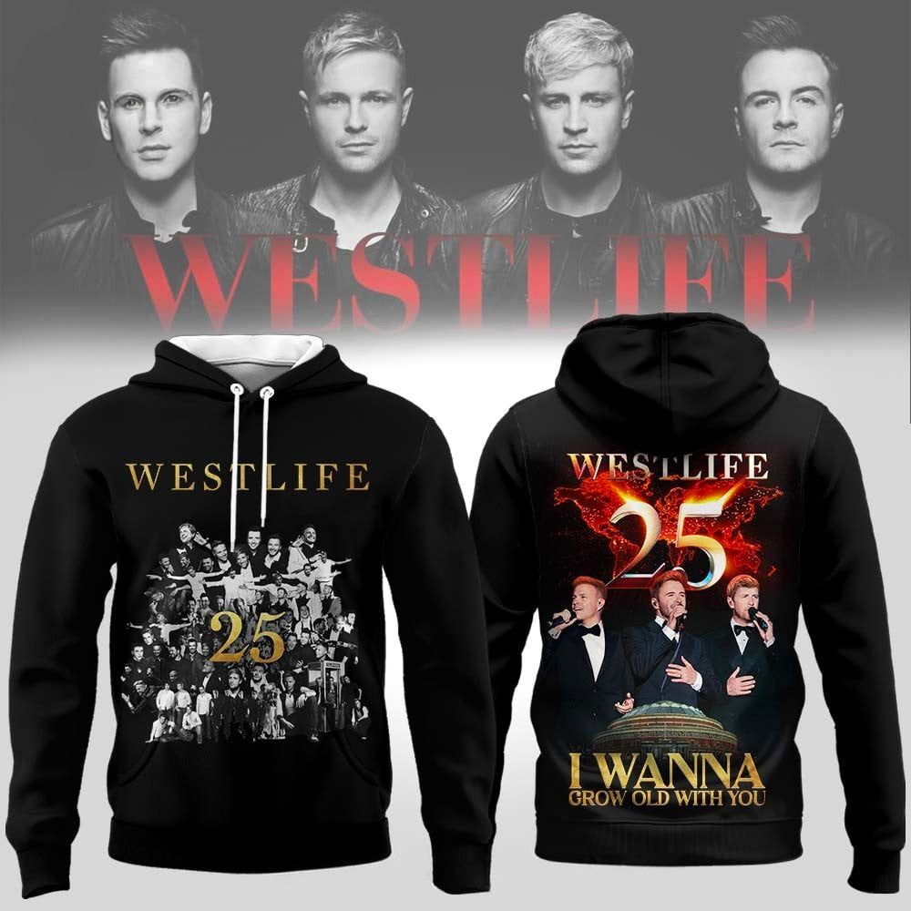 Westlife 25th Anniversary Hoodie Westlife Merch Birthday Gift For Husband