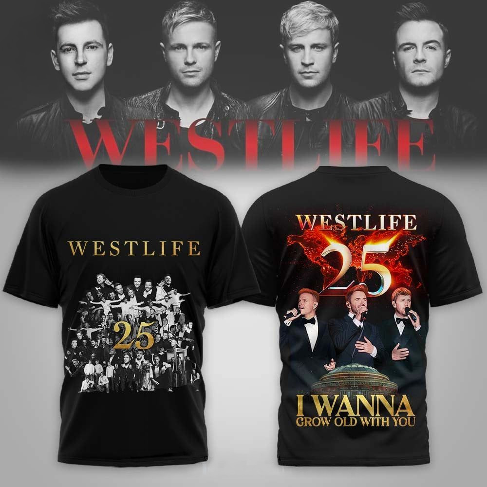 Westlife 25th Anniversary T-Shirt Westlife Merch Gifts For Brother Westlife 25th Anniversary T-Shirt Westlife Merch Gifts For Brother