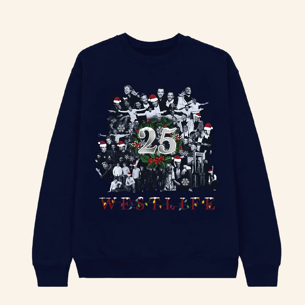 Westlife Merch The Ultimate Collection Christmas Sweatshirt Xmas Gifts For Pop Fans Westlife Merch The Ultimate Collection Christmas Sweatshirt Xmas Gifts For Pop Fans
