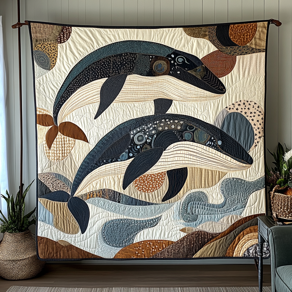 Whale Song Quilted Blanket Christmas Bedroom Decor Whale Gifts For Adults