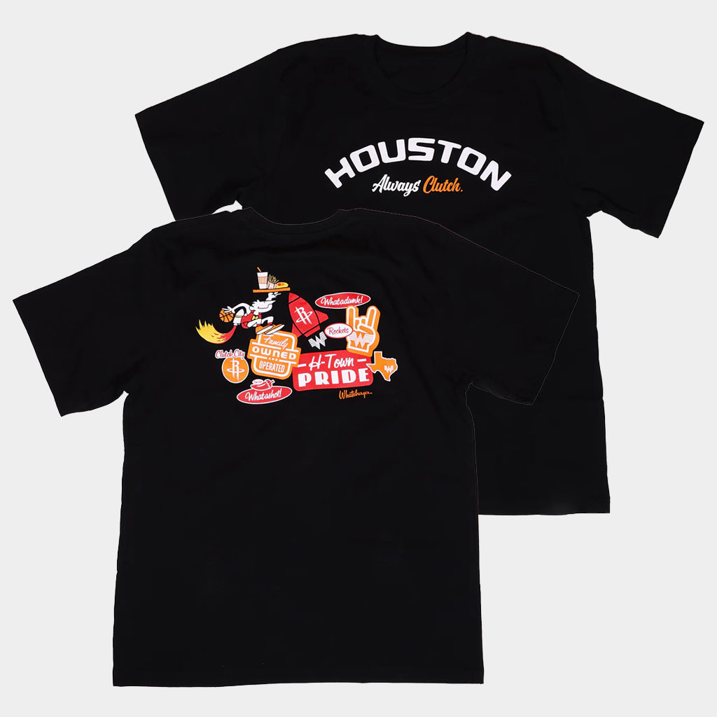Whataburger Merch 2026 Houston Rockets x Whataburger Sticker T-Shirt Gifts For Husband