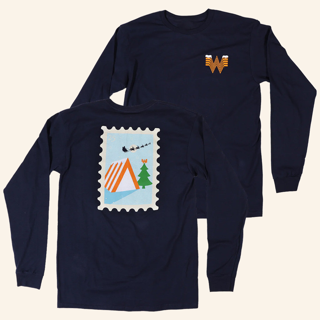 Whataburger Merch Holiday Stamp Long Sleeve T-Shirt Gift Ideas For Son