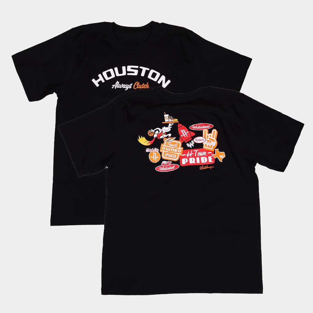 Whataburger Merch Houston Rockets X Whataburger Sticker T-Shirt Birthday Gift For Son