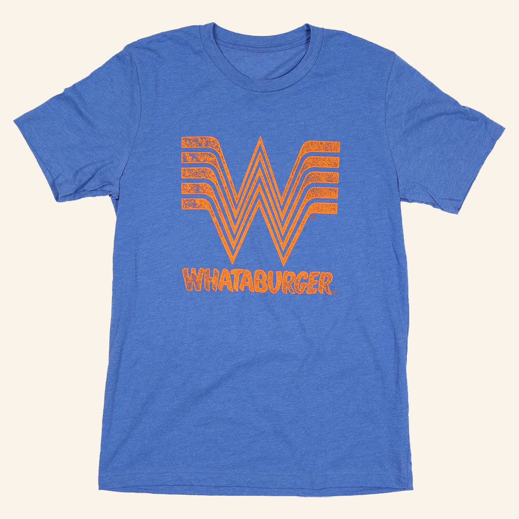 Whataburger Merch Royal Blue Lockup T-Shirt Whataburger Shirt Christmas Gifts For Dad