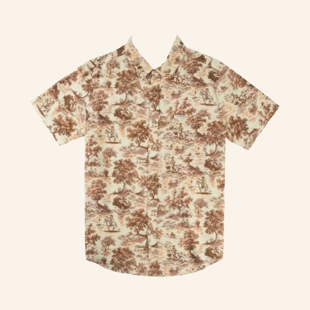 Whataburger Merch Sendero X Whataburger Toile Hawaiian Shirt Gift Ideas For Dad