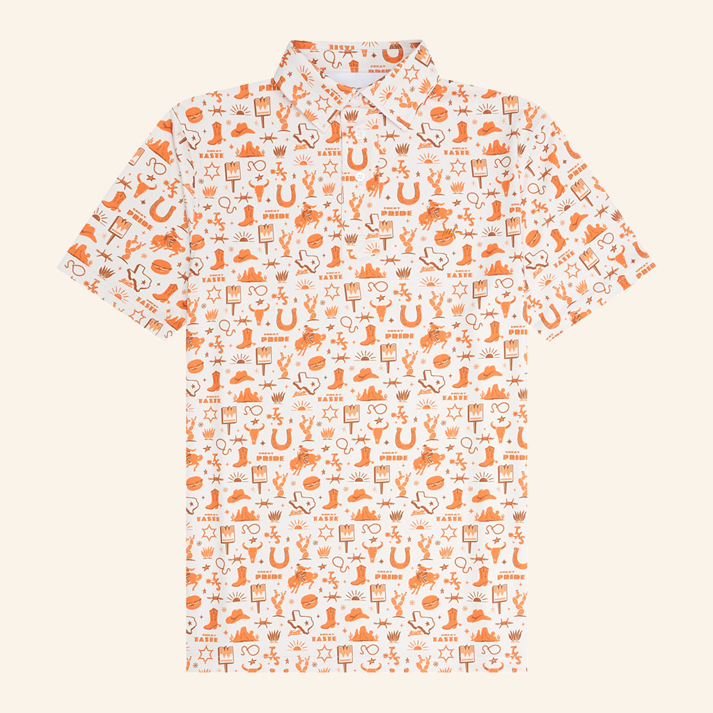 Whataburger Merch Texas Standard x Whataburger Outlaw Polo Shirt Birthday Present For Husband Whataburger Merch Texas Standard x Whataburger Outlaw Polo Shirt Birthday Present For Husband