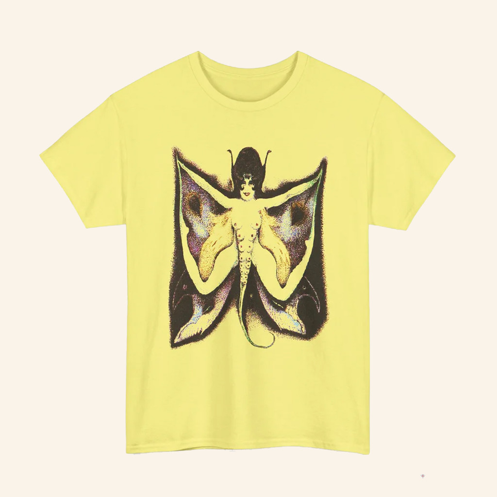 Whatmart Merch Early 1900S Gothic Moth Lady Painting Shirt Alberto Martini T-Shirt Friend Gifts