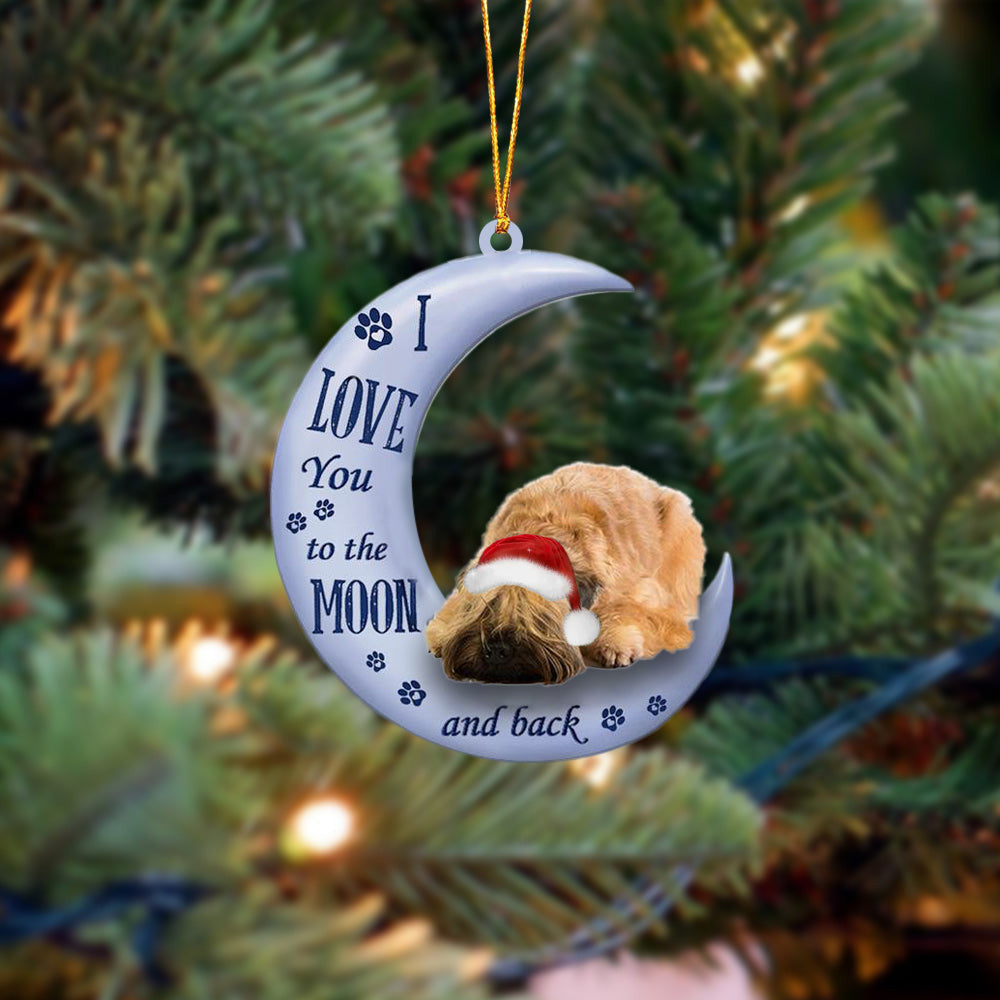 Wheaten Terrier I Love You To The Moon And Back Ornament Best Gift For Pets Lovers