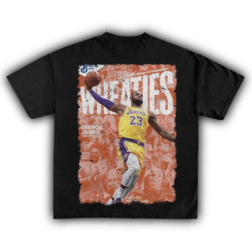Wheaties Lebron James Vintage T-Shirt Best Gifts For Basketball Lovers