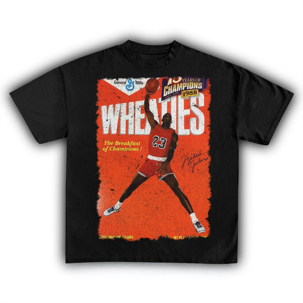 Wheaties Michael Jordan 1988 Vintage T-Shirt Presents For Basketball Fans Wheaties Michael Jordan 1988 Vintage T-Shirt Presents For Basketball Fans
