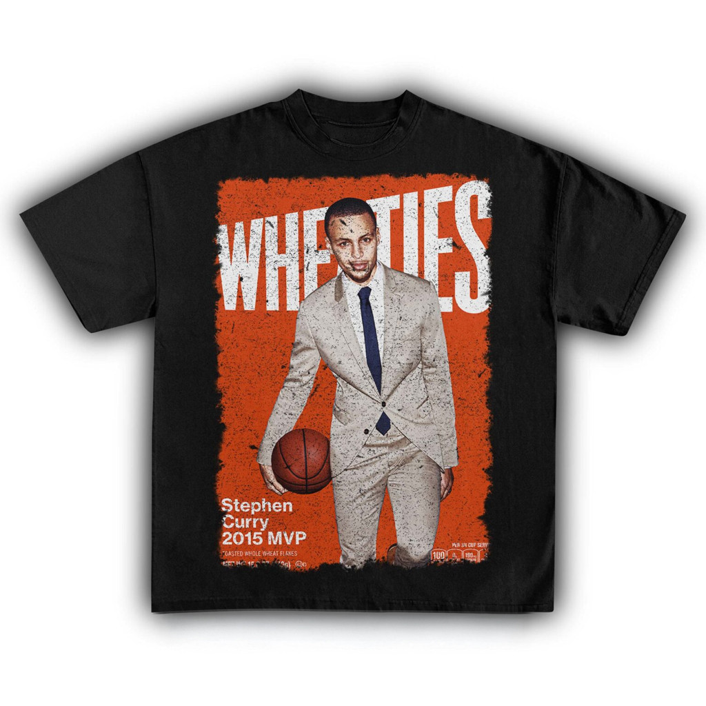 Wheaties Stephen Curry Vintage T-Shirt Basketball Enthusiast Gifts For Son