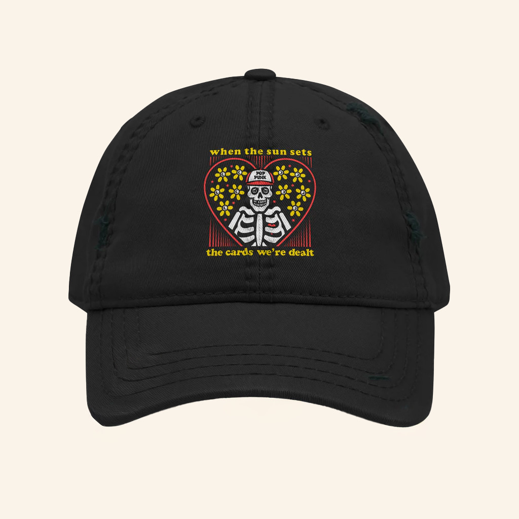 When The Sun Sets Merch The Cards We're Dealt Hat Gifts For Music Lovers