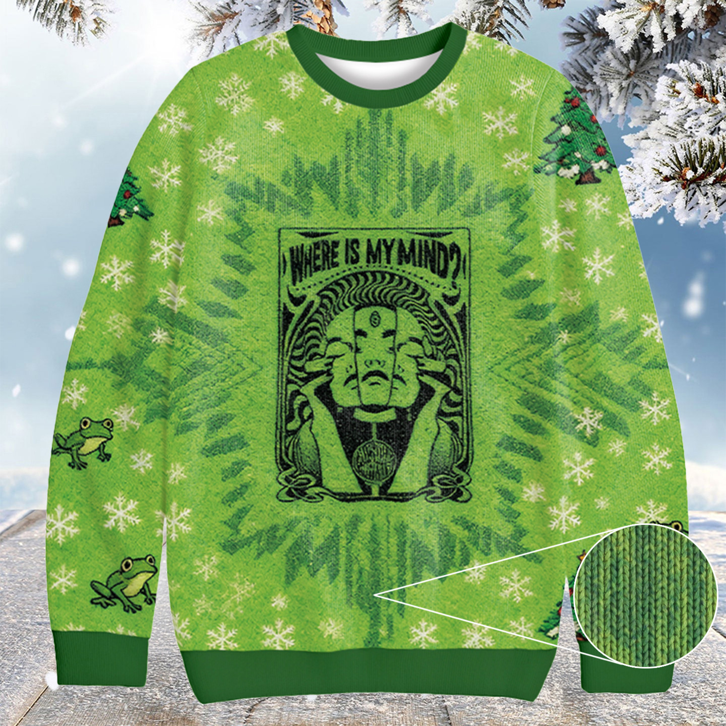 Where Is My Brain Christmas Ugly Sweater Holiday Gifts For Employees