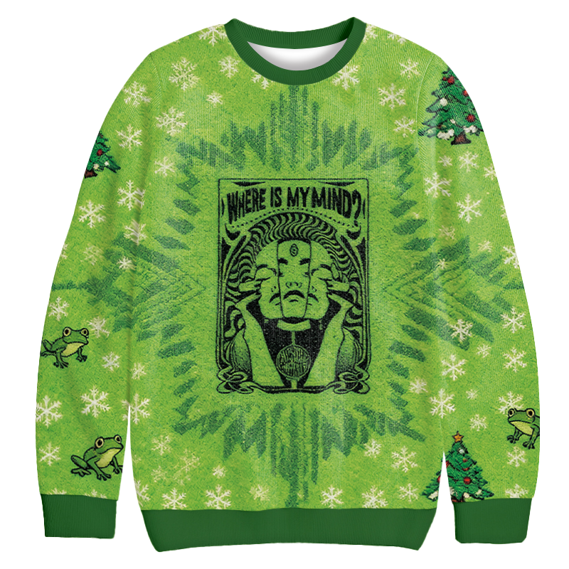 Where Is My Brain Christmas Ugly Sweatshirt Funny Christmas Holiday Sweater Gift Ideas