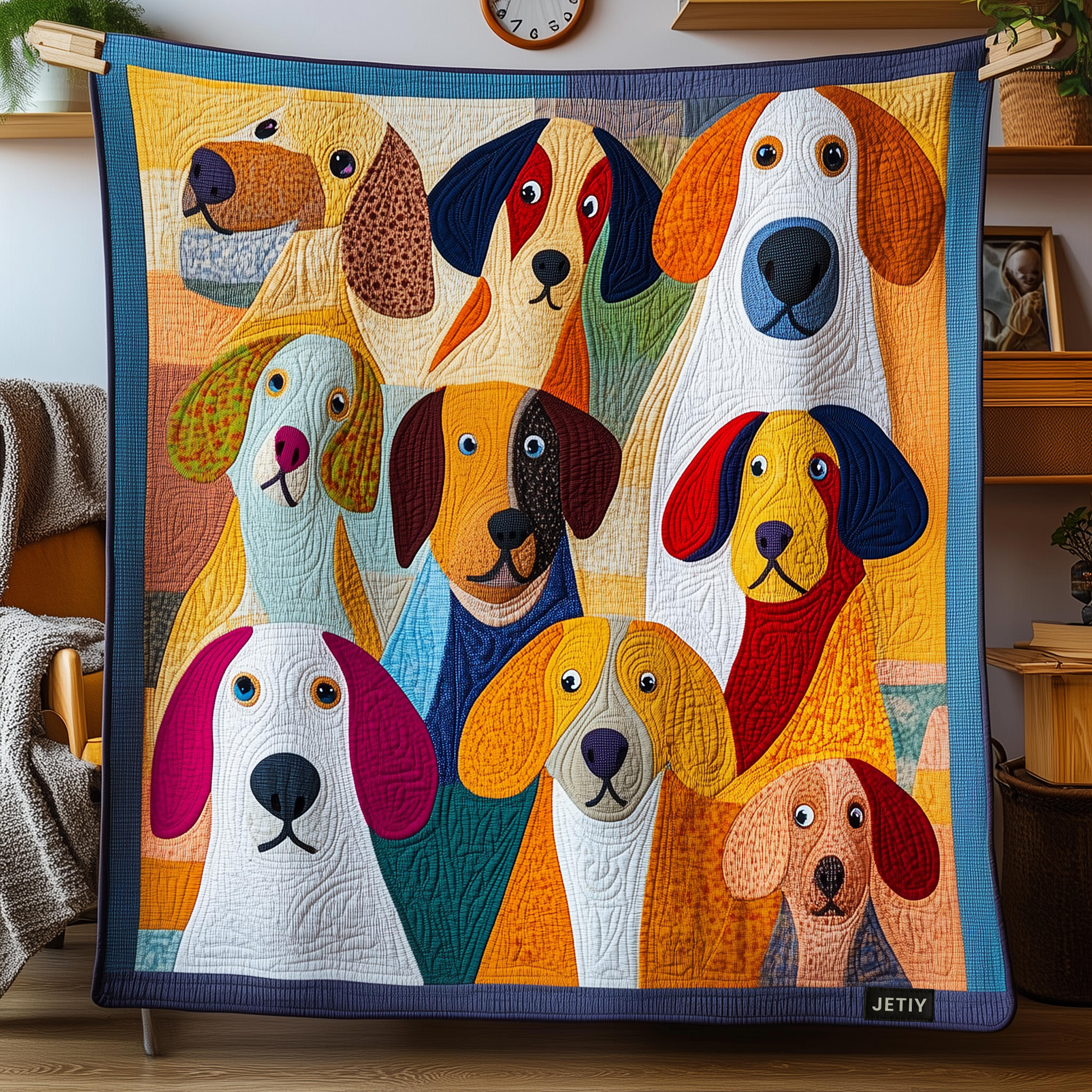 Whimsical Beagle Quilted Blanket Christmas Throw Blanket Christmas Presents For Wife