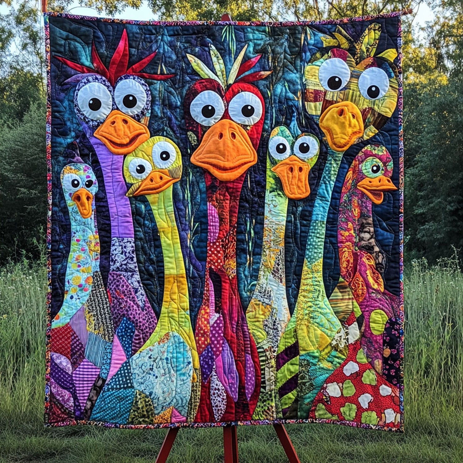 Whimsical Farm Animal Quilted Blanket Christmas Bedroom Decor Donkey Gift Ideas