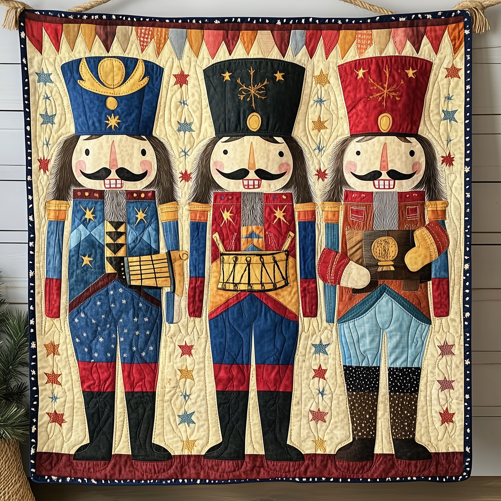 Whimsical Nutcracker Quilted Blanket Christmas Throw Blanket Christmas Ideas For Mom