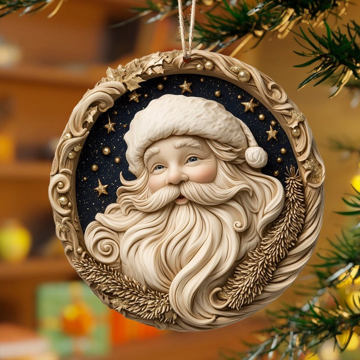 Whimsical Santa Christmas Ornament Funny Decoration Presents For Bestie Family