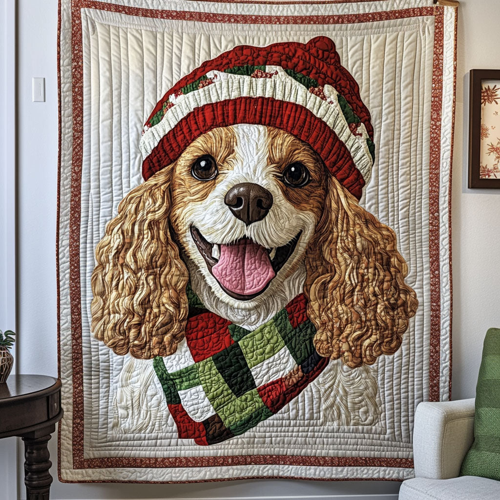 Whimsical Spaniel Quilted Blanket Dog And Owner Gift Ideas