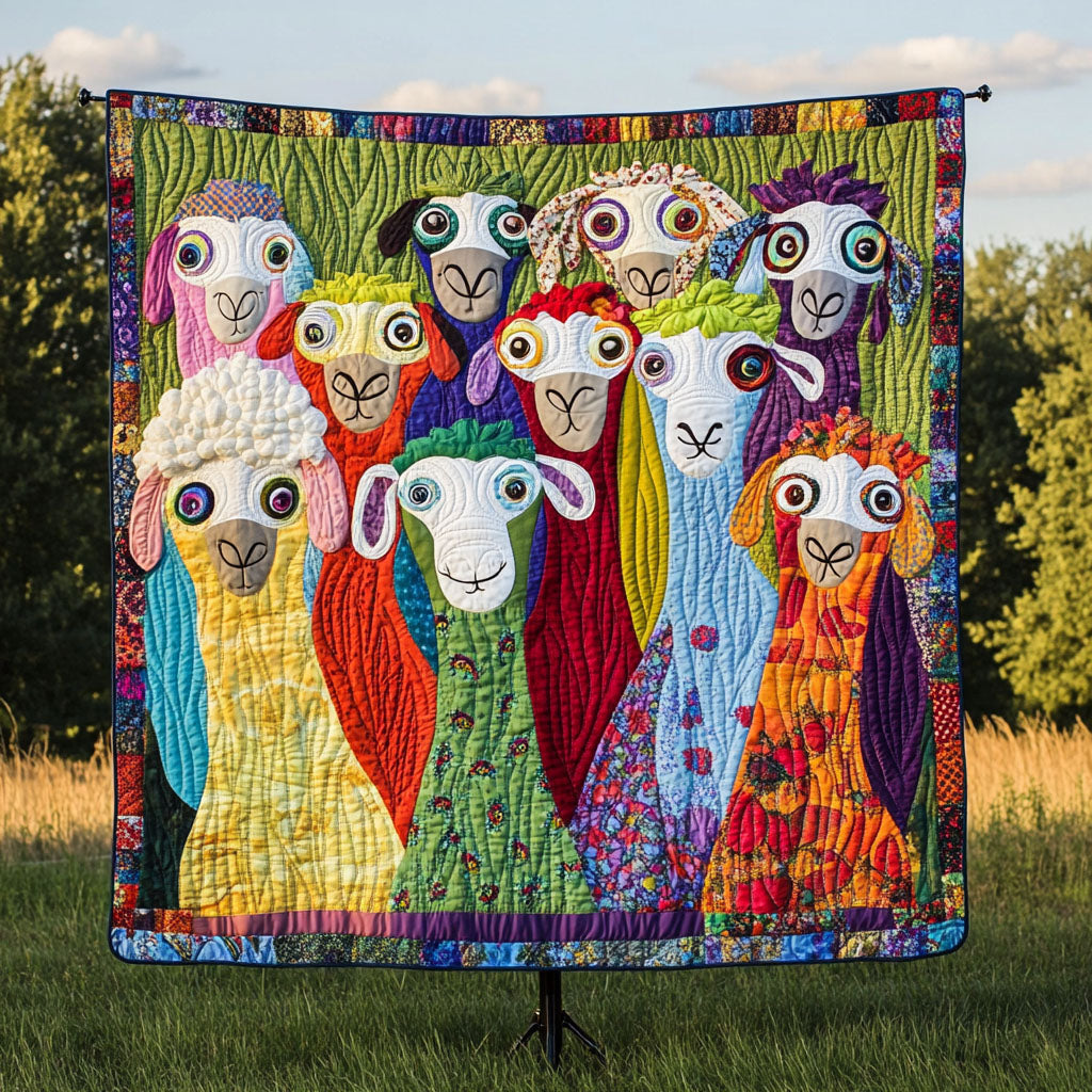 Whimsy Woolies Quilted Blanket Nice Throw Blanket Sheep Gifts For Her