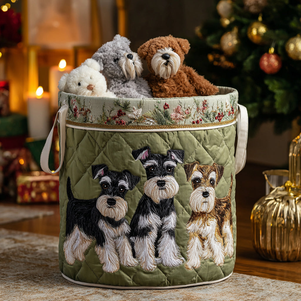 Whisker Charm Quilted Laundry Basket Durable Quilted Laundry Basket for Home Organization