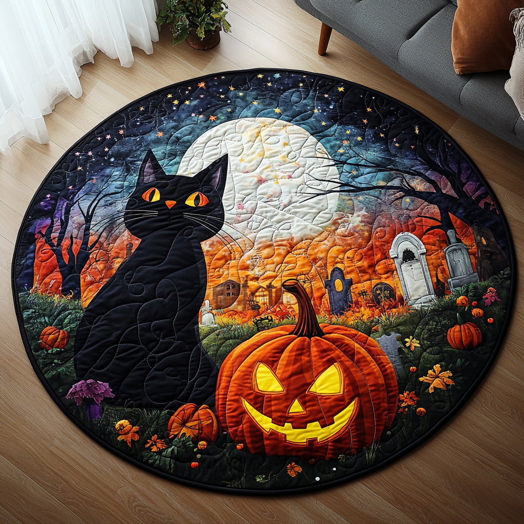 Whisker Escape Quilted Round Mat Entry Way Ideas Cat Stuff For Cat Lovers