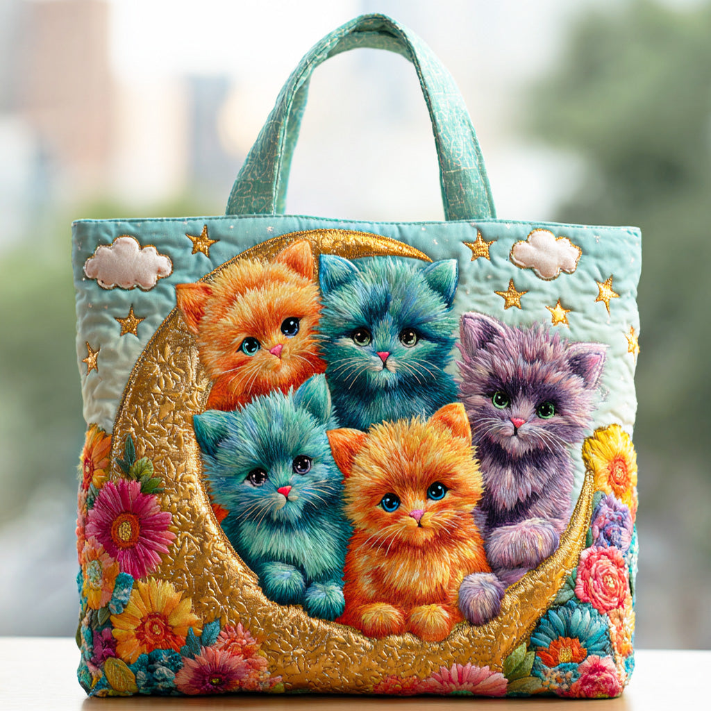 Whisker Garden Quilted Tote Bag Best Christmas Gifts For Mom