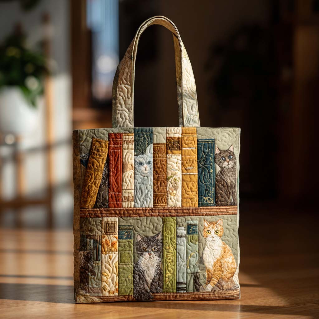 Whisker Page Quilted Tote Bag Book Themed Birthday Presents