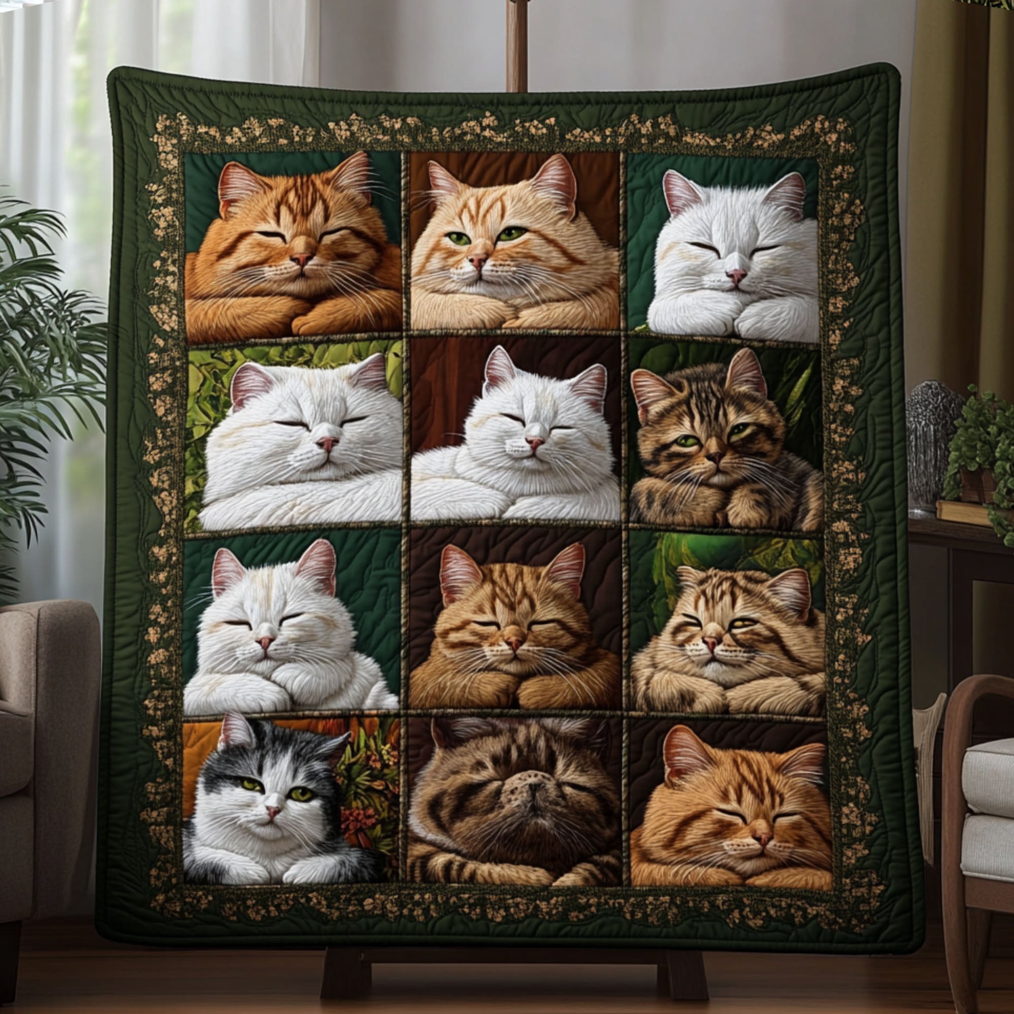 Whisker Way Quilted Blanket Holiday Throw Blanket Religious Christmas Gifts