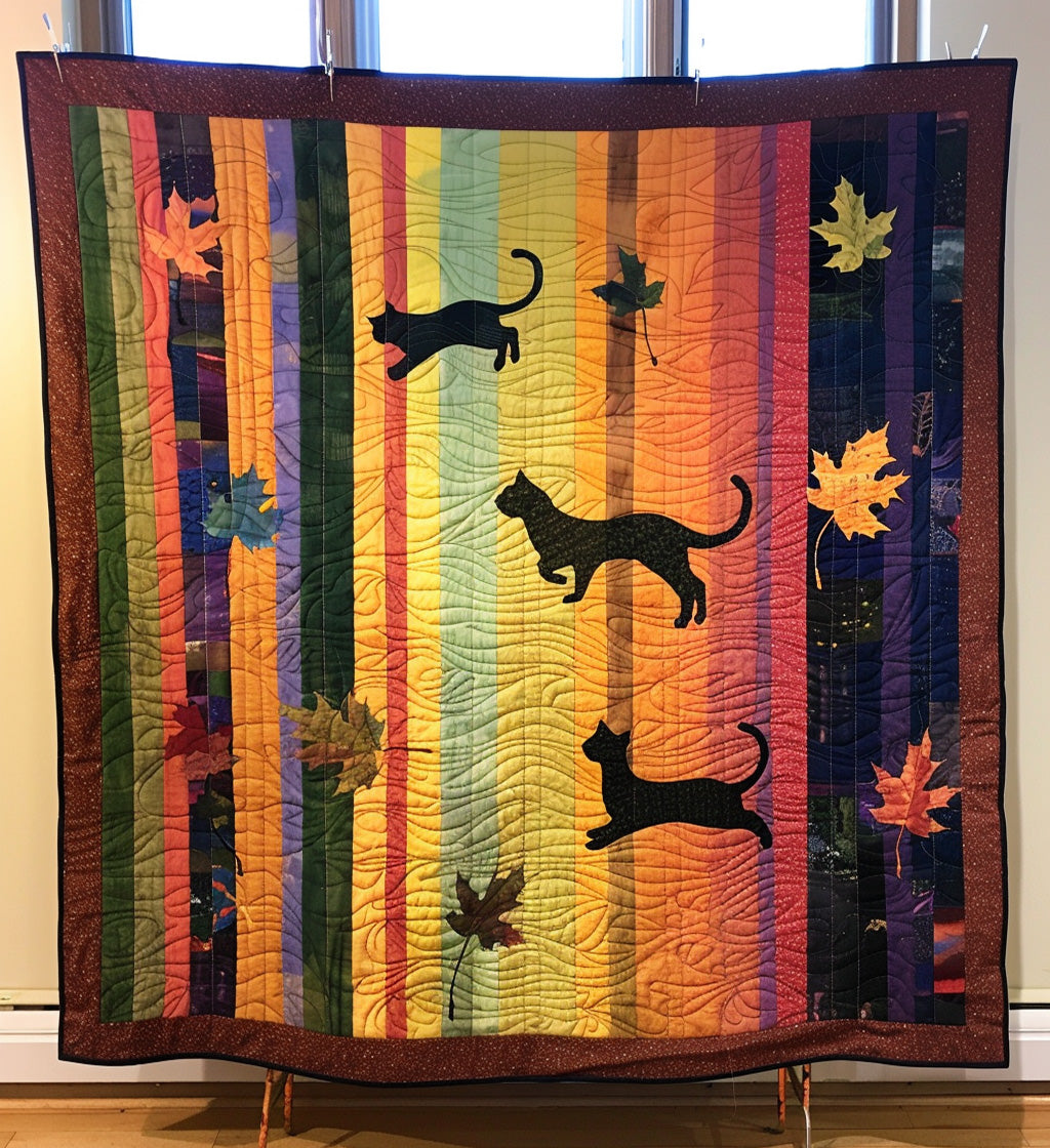 Whisker Wonderland Quilted Blanket Cat Christmas Gifts