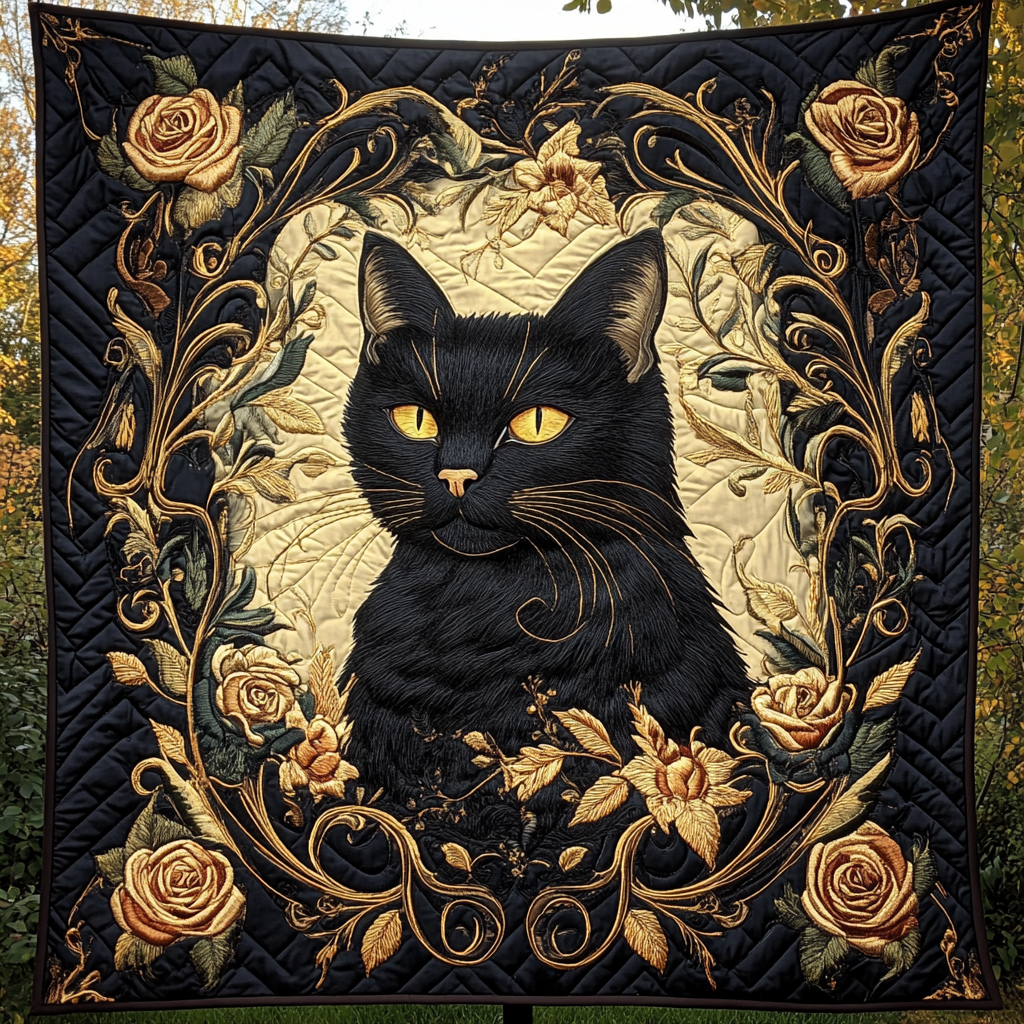 Whisker Wonderland Quilted Blanket Gifts For Cat Owners