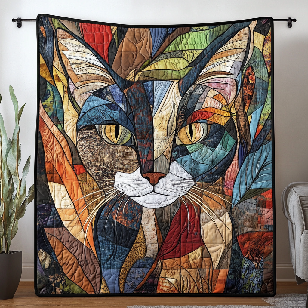 Whisker Wonderland Quilted Blanket Gifts For Cat Owners