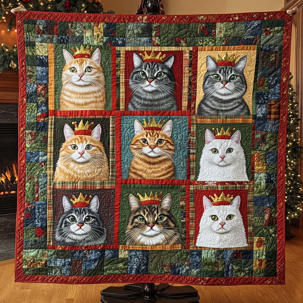 Whisker Wonderland Quilted Blanket Presents For Cat Lovers