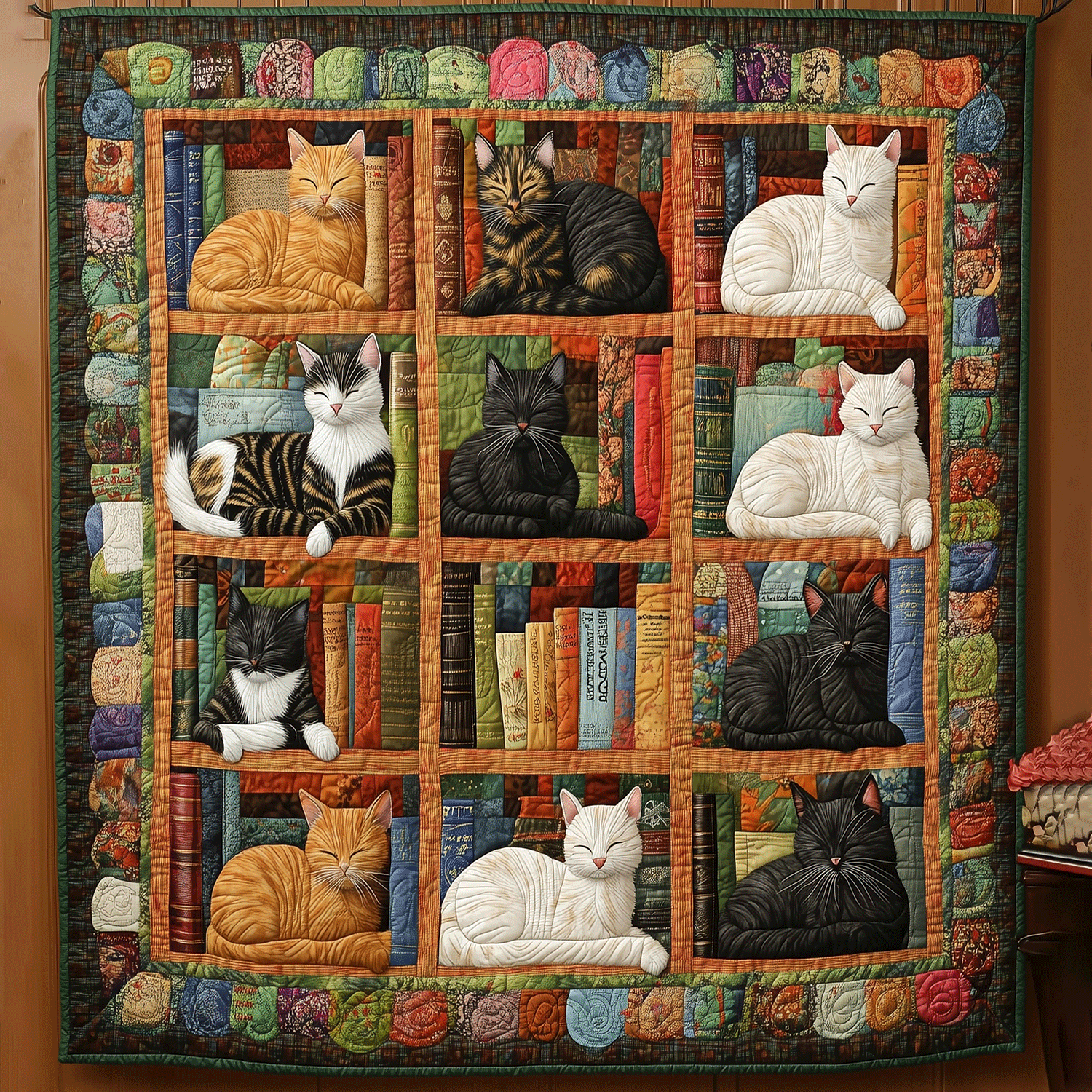 Whiskers and Warmth Quilted Blanket Gifts For Cat Owners
