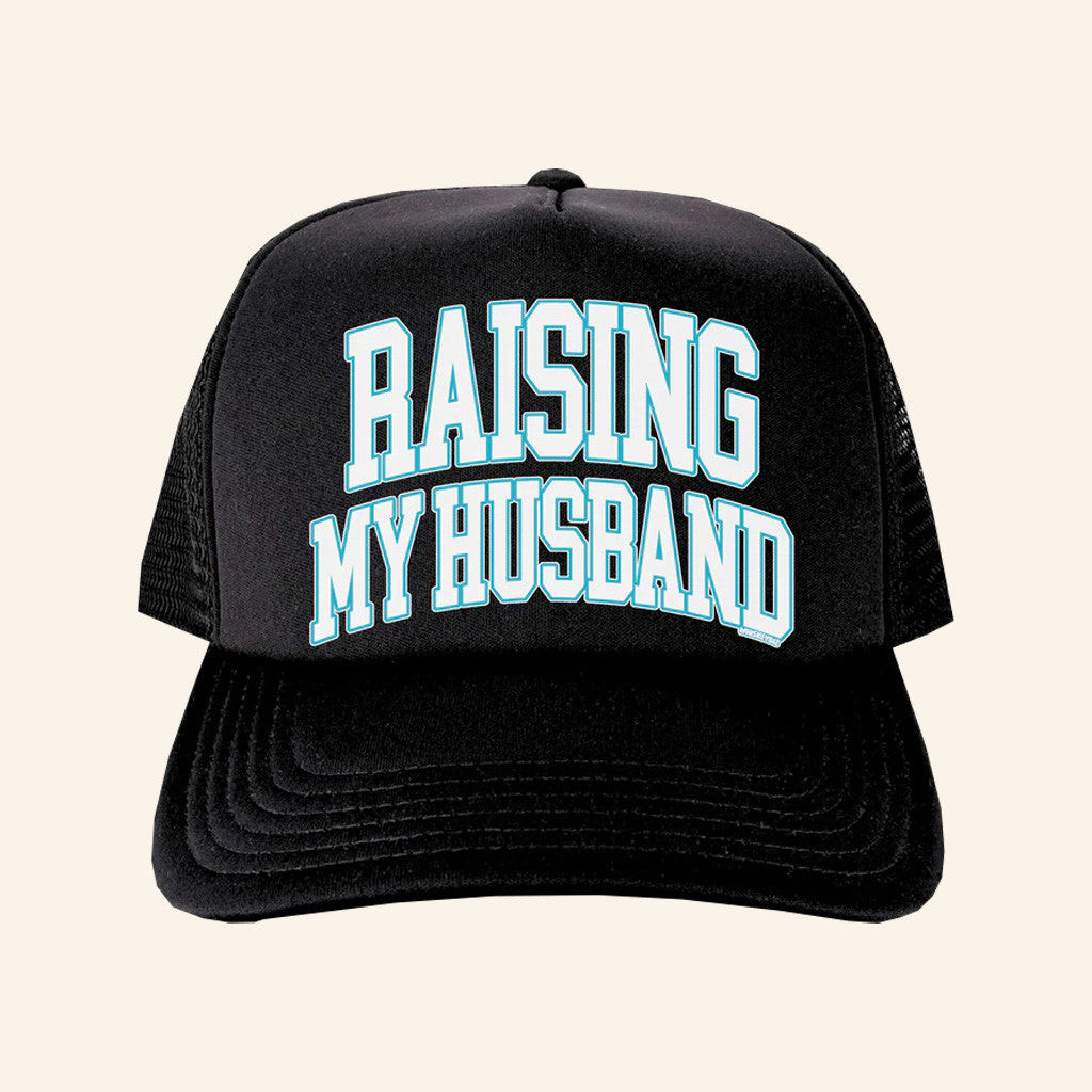 Whiskey Biz Merch Raising My Husband Trucker Hat Present For Husband Whiskey Biz Merch Raising My Husband Trucker Hat Present For Husband