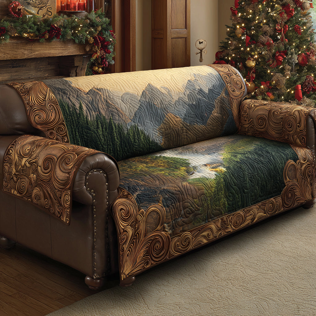 Whisper Forest Quilted Sofa Cover Couch Slipcovers Forest Themed Gifts