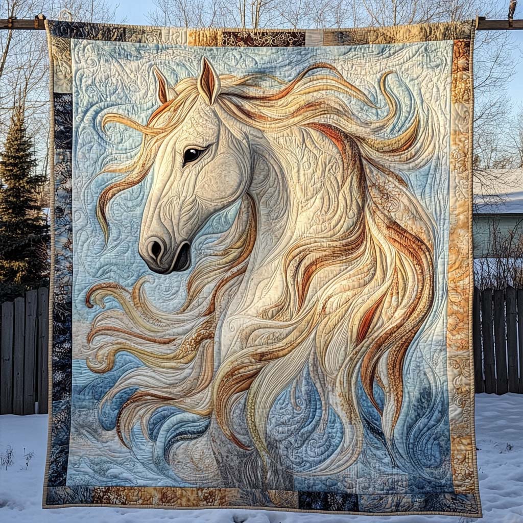 Whisper Of The Winds Quilted Blanket Luxury Gifts For Horse Lovers