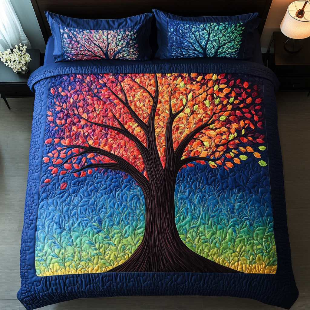Whisper Tree Quilted Bedding Set Best Comforter Sets Tree Of Life Gifts For Mom