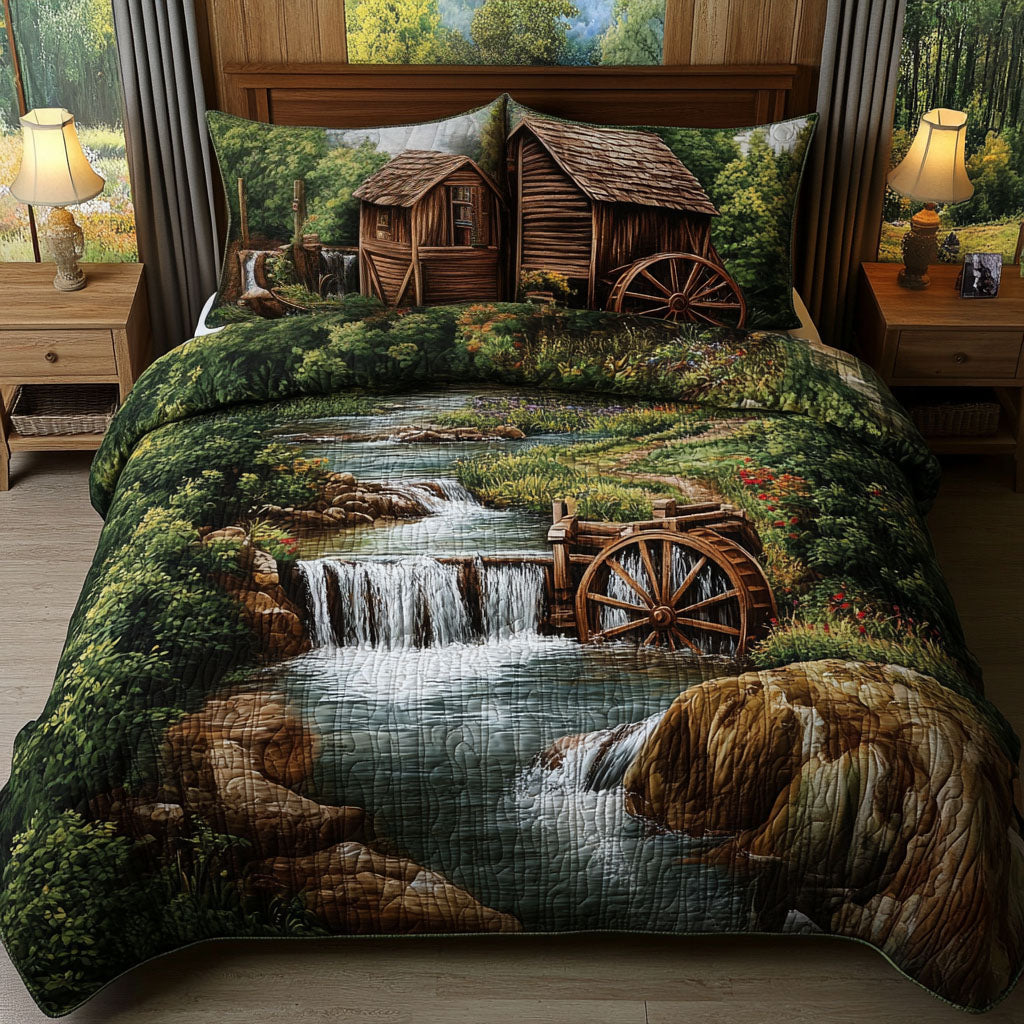 Whispering Falls Quilted Bedding Set Cozy Bedroom Decor Christmas Presents For Mom