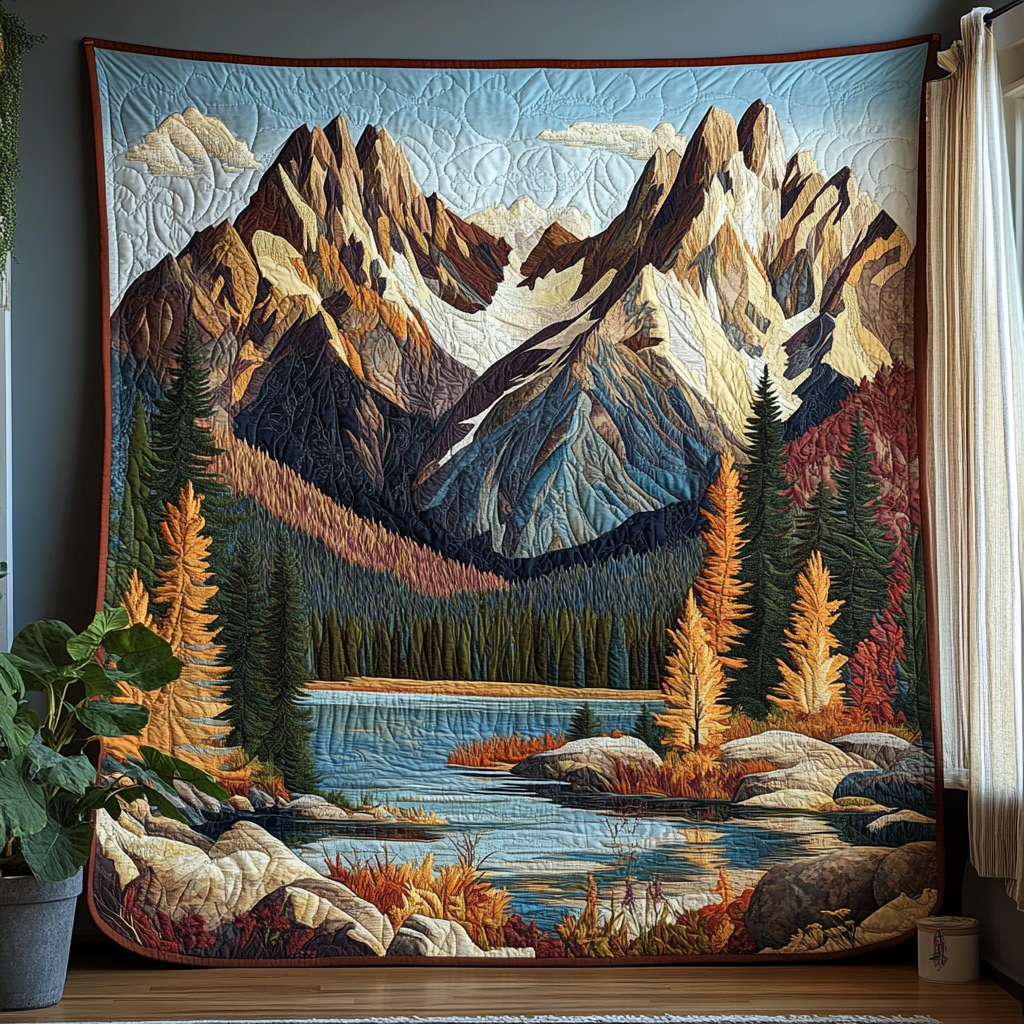 Whispering Grove Quilted Blanket Best Couch Throw Blanket Gift For Nature Lovers