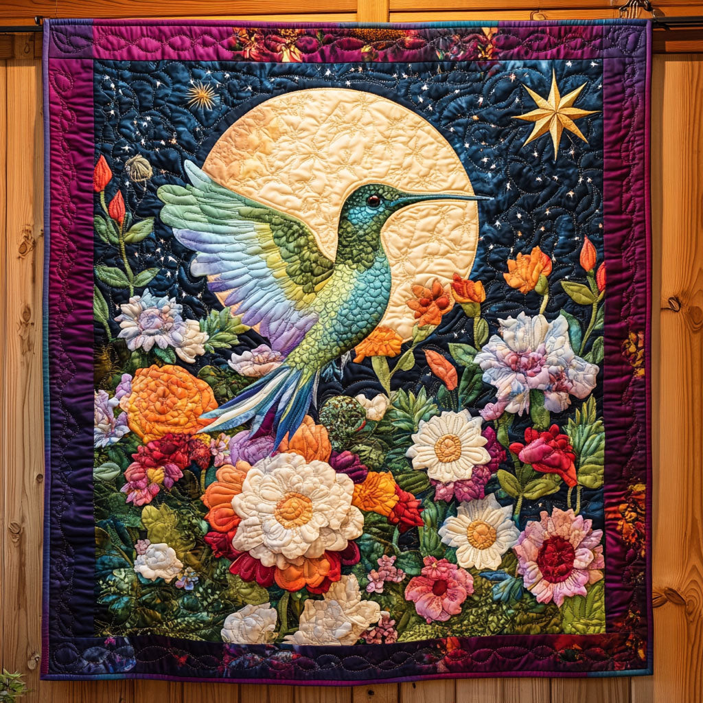 Whispering Hummingbird Quilt Perfect Quilt Blanket Gift for Family and Friends