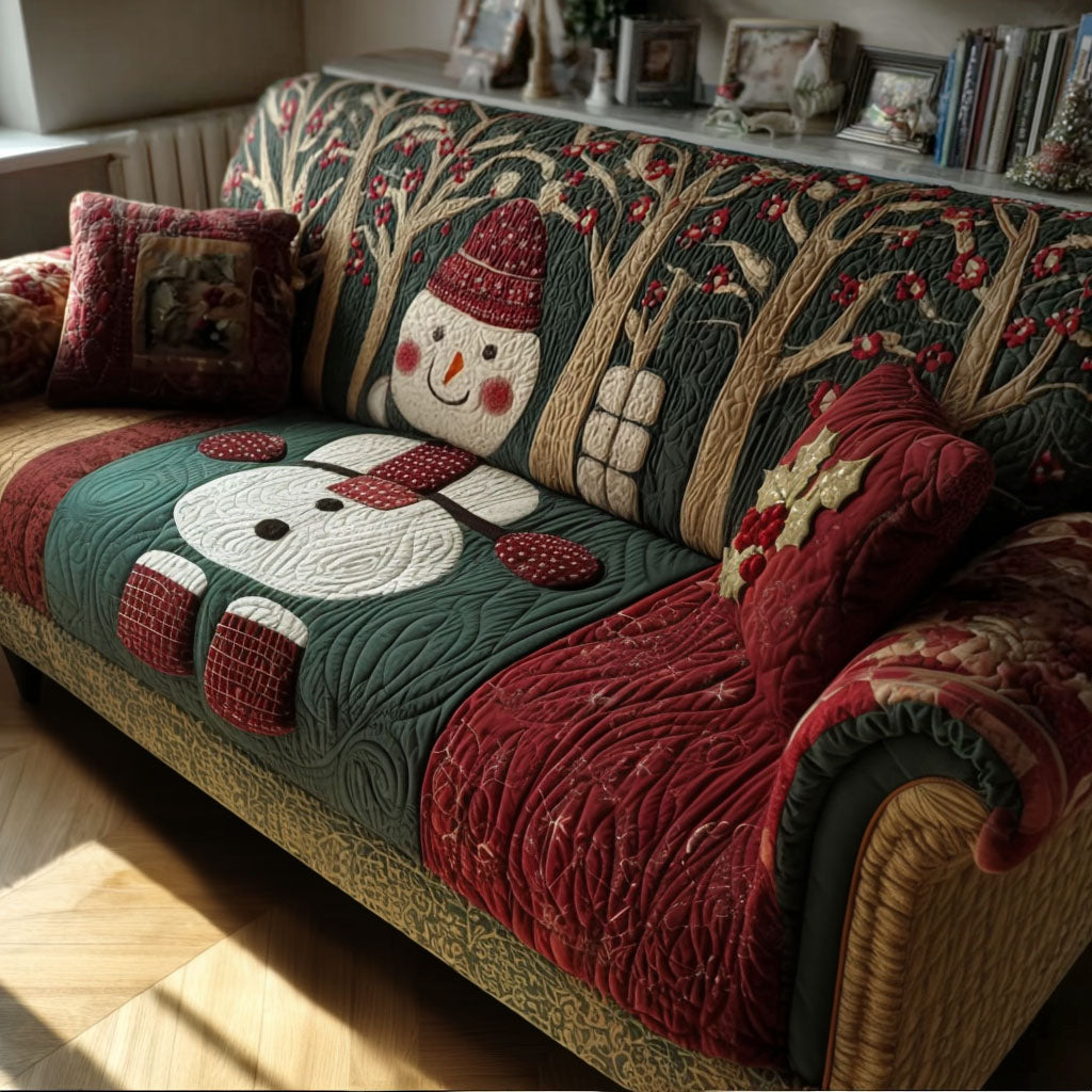 Whispering Pines Frost Quilted Sofa Cover Sofa Protector Cover Gift Experiences For Couples