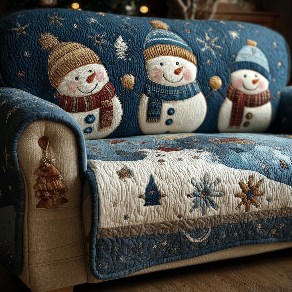 Whispering Snowlight Quilted Sofa Cover Sofa Protector Cover Gift Experiences For Couples